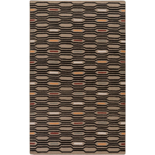 Fairfax Modern Brown Area Rug