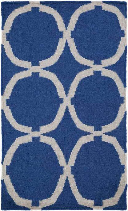 Exeter Modern Navy/White Area Rug