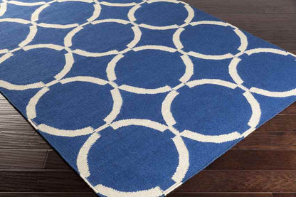Exeter Modern Navy/White Area Rug