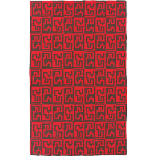 Fairhope Modern Red/Black Area Rug