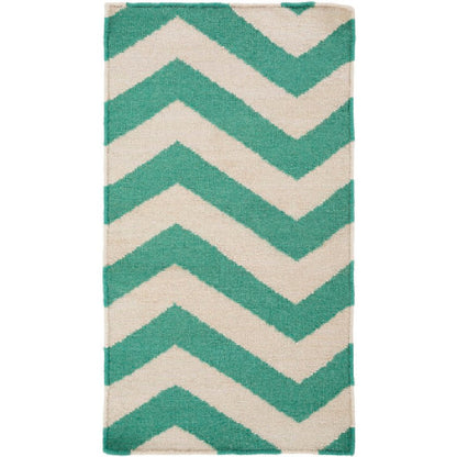 Emelle Modern Juniper/Antique White Area Rug