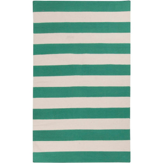 Nathaly Modern Green & Ivory Area Rug