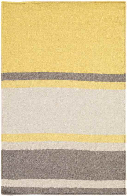 Farmersville Modern Lime/Taupe/Dark Brown Area Rug