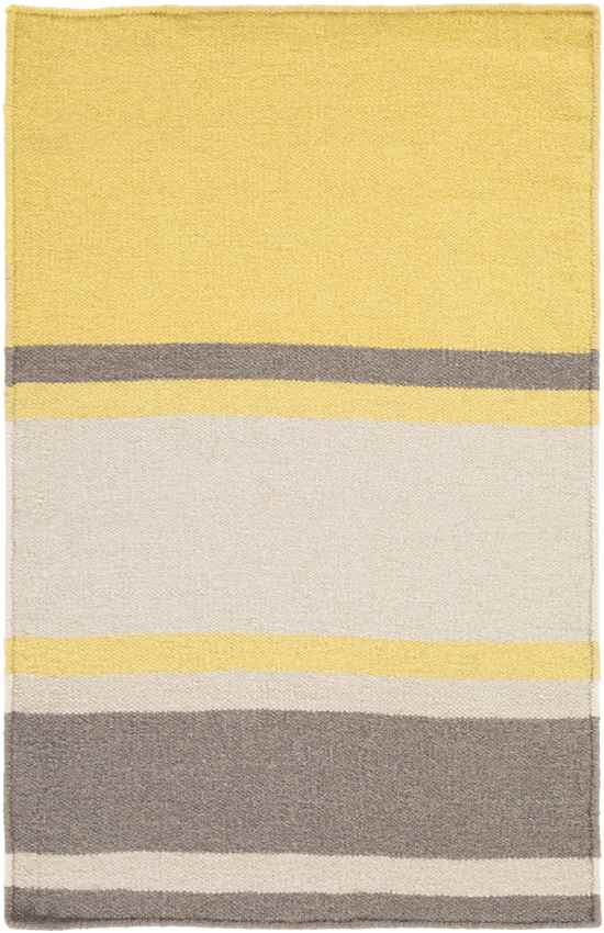 Farmersville Modern Lime/Taupe/Dark Brown Area Rug