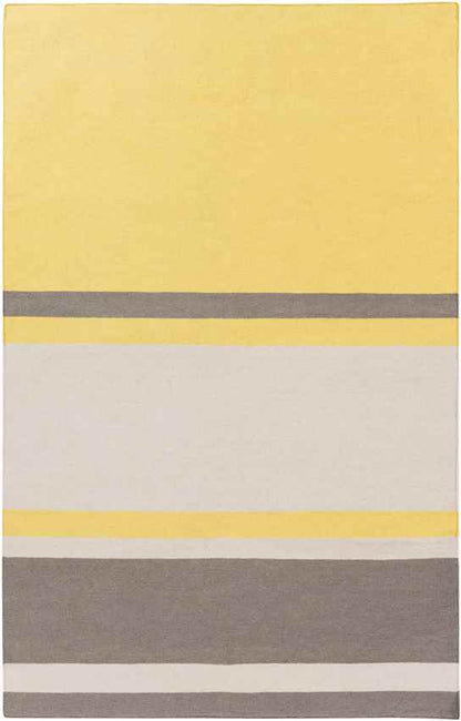 Farmersville Modern Lime/Taupe/Dark Brown Area Rug