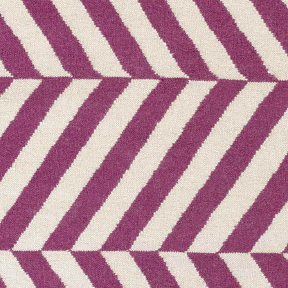 Faunsdale Modern Magenta/Ivory Area Rug