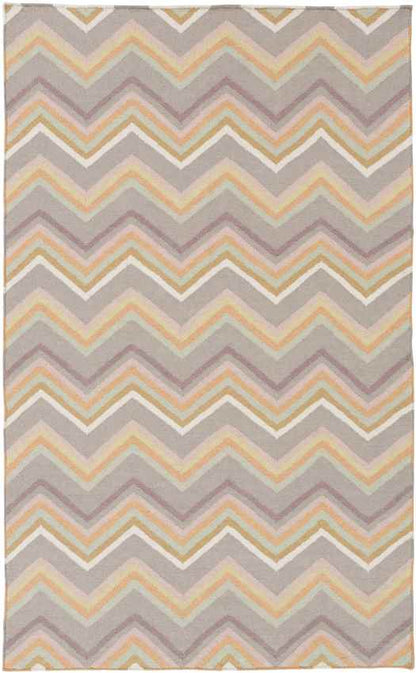 Emmet Modern Gray/Blue/Pink Area Rug