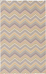 Emmet Modern Gray/Blue/Pink Area Rug