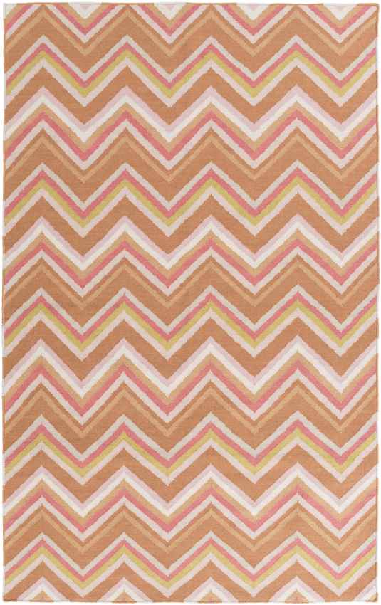 Emmet Modern Brown/Pink/Green Area Rug