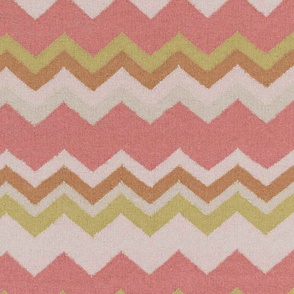 Weende Modern Pink/Green Area Rug