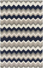 Weende Modern Gray/Navy Area Rug