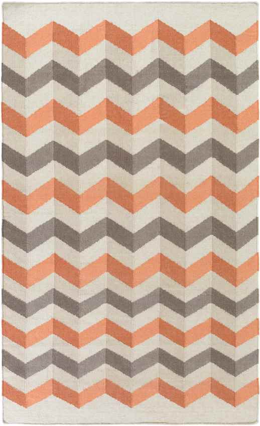 Fayetteville Modern Ivory/Orange Area Rug