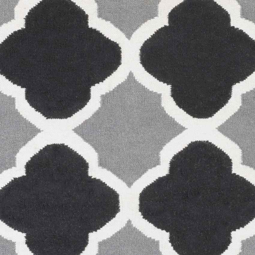 Eureka Modern Jet Black/Gray Area Rug