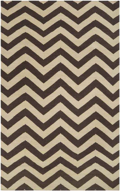 Escondido Modern Dark Brown Area Rug