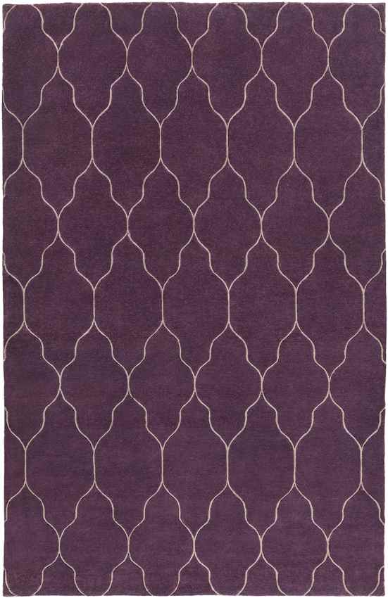 Flagstaff Modern Eggplant/Brown Area Rug