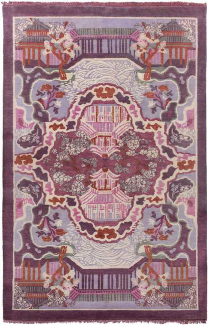 Foley Traditional Garnet/Eggplant Area Rug