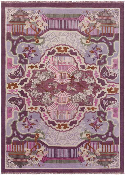 Foley Traditional Garnet/Eggplant Area Rug