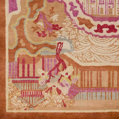 Foley Traditional Bright Pink/Burnt Orange Area Rug