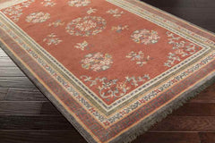 Folkston Traditional Rust/Charcoal Area Rug