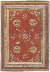 Folkston Traditional Rust/Charcoal Area Rug