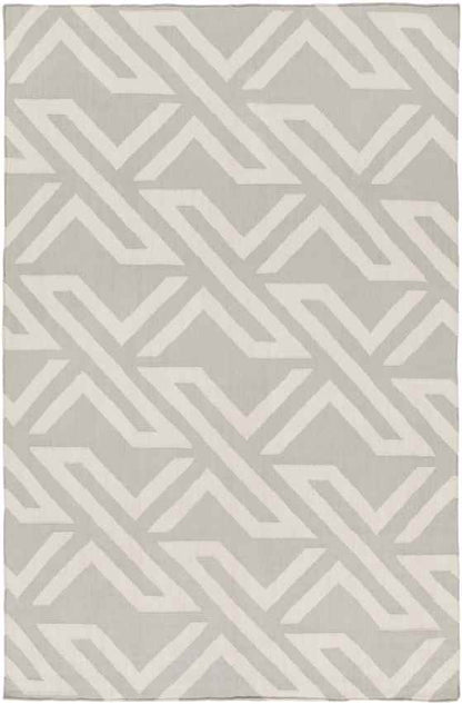 Gainesville Modern Light Gray/Lime/Ivory Area Rug