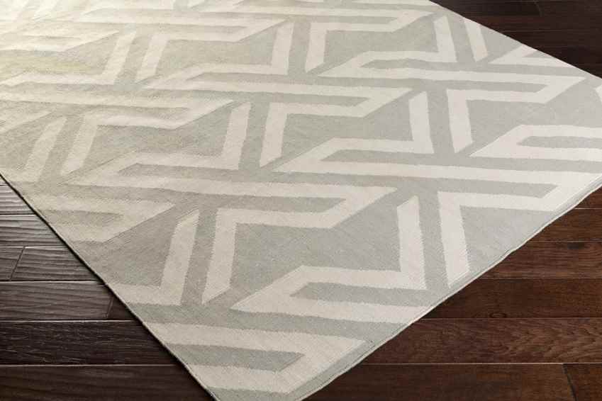 Gainesville Modern Light Gray/Lime/Ivory Area Rug