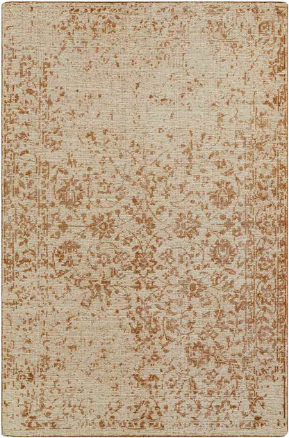 Greenbrier Traditional Burnt Orange/Cream Area Rug