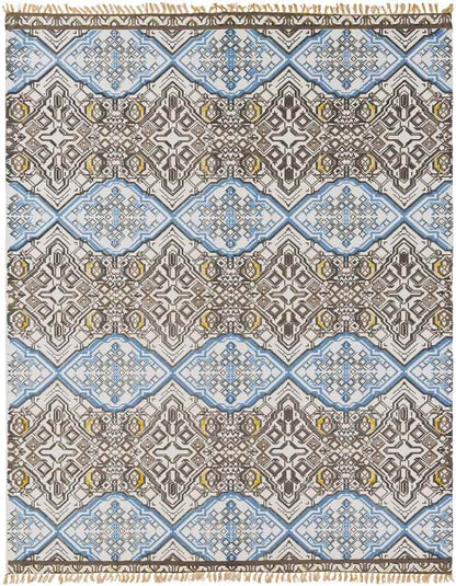 Haleburg Global Brown/Blue Area Rug