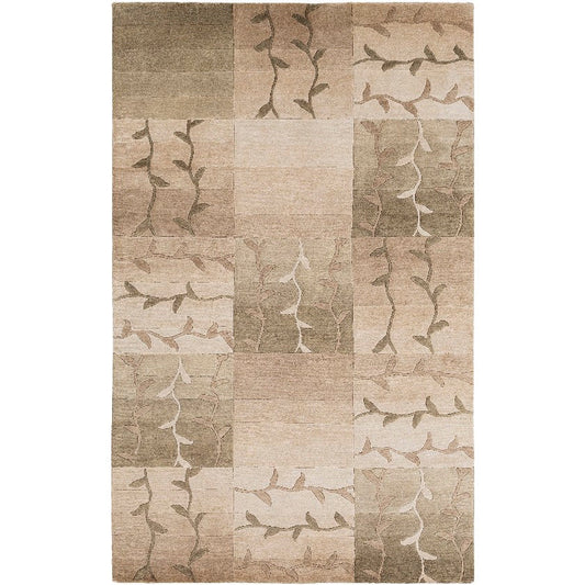 Haswell Modern Olive/Beige Area Rug