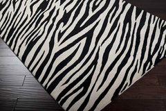 Hazen Modern Ivory/Black Area Rug