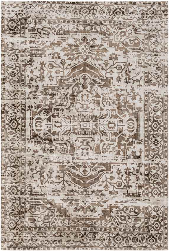 Ferrand Traditional Brown Area Rug