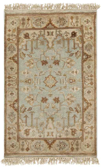 Hindsville Traditional Khaki/Light Gray Area Rug