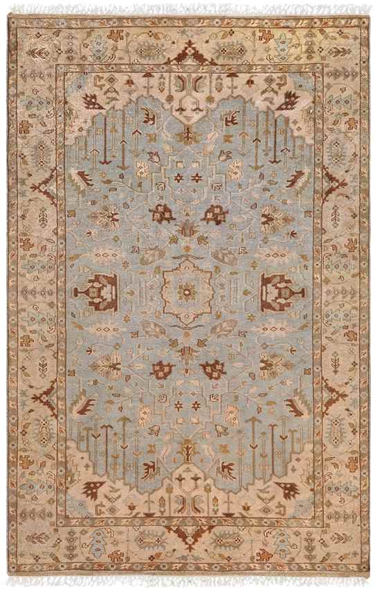 Hindsville Traditional Khaki/Light Gray Area Rug