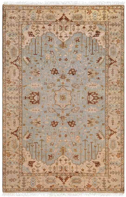 Hindsville Traditional Khaki/Light Gray Area Rug