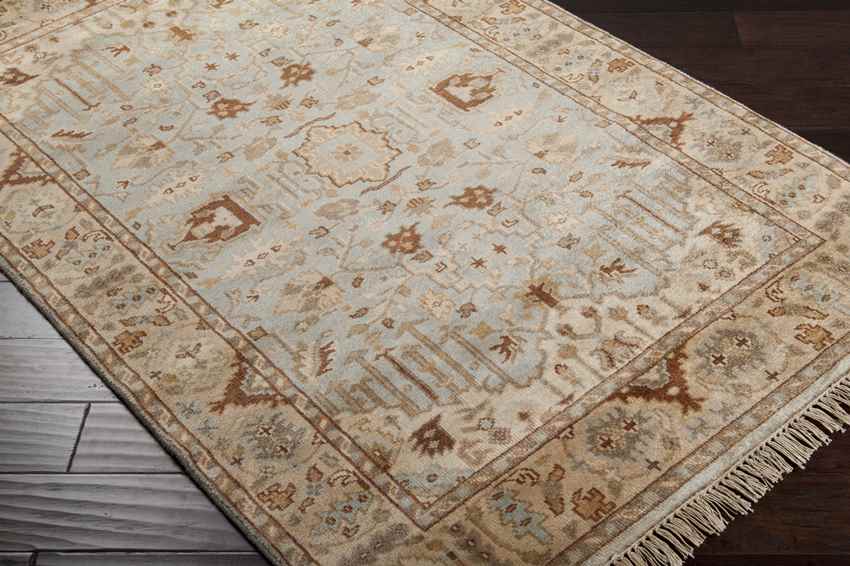 Hindsville Traditional Khaki/Light Gray Area Rug