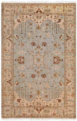 Hindsville Traditional Khaki/Light Gray Area Rug