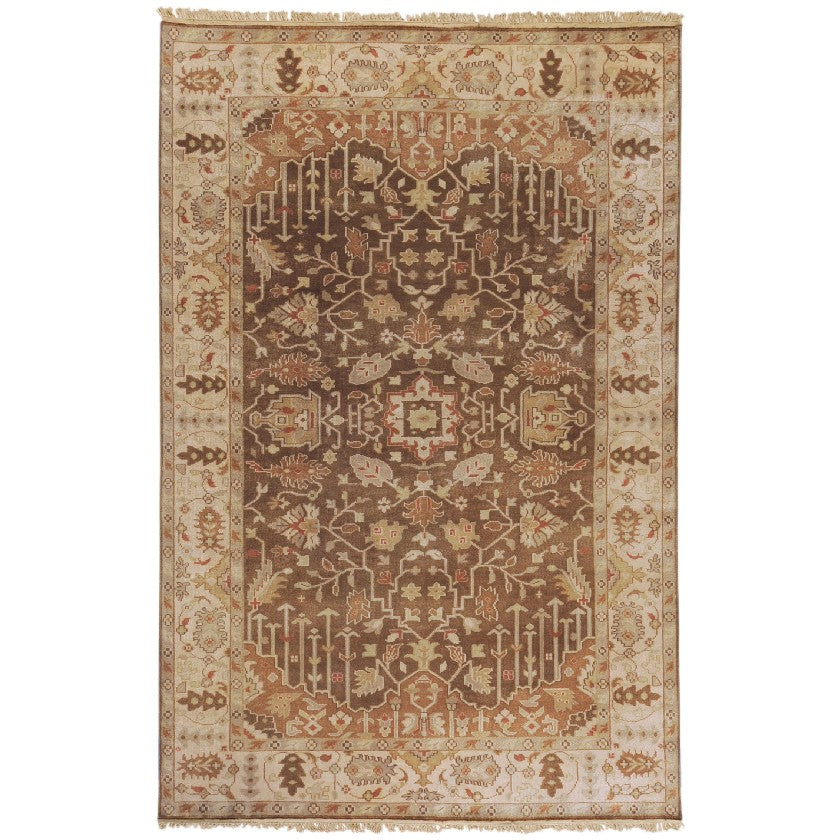 Hindsville Traditional Khaki/Taupe Area Rug