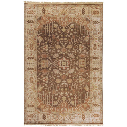 Hindsville Traditional Khaki/Taupe Area Rug