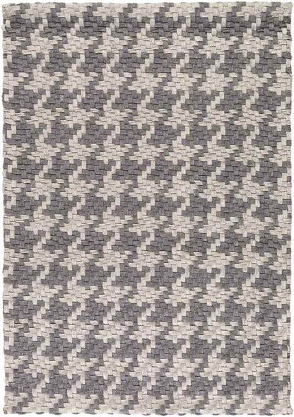 Hollypond Modern Charcoal/Light Gray Area Rug