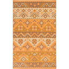 Claudette Rustic Bright Orange Area Rug