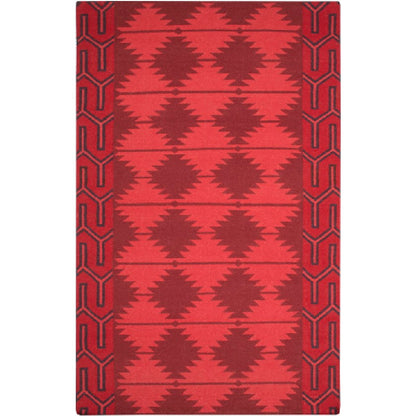Hunter Global Burgundy/Red/Black Area Rug
