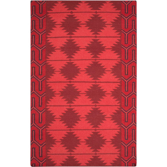 Hunter Global Burgundy/Red/Black Area Rug