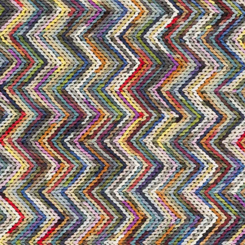 Huron Modern Blue/Red Area Rug