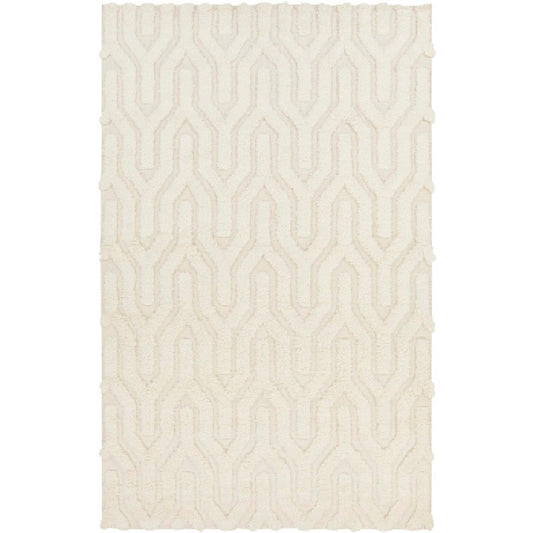 Huslia Modern Ivory Area Rug