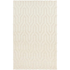 Huslia Modern Ivory Area Rug