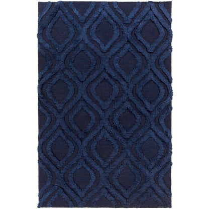 Hydaburg Modern Navy Area Rug