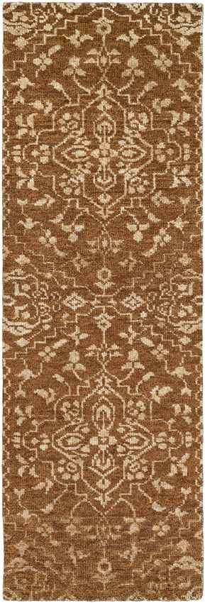 Bedworth Traditional Burnt Orange Area Rug