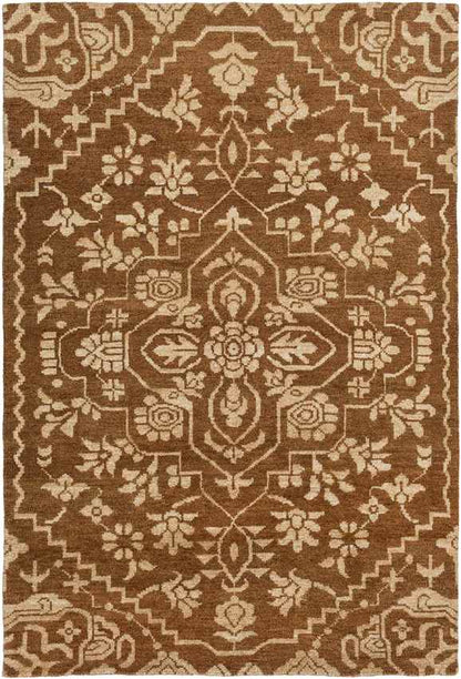 Bedworth Traditional Burnt Orange Area Rug