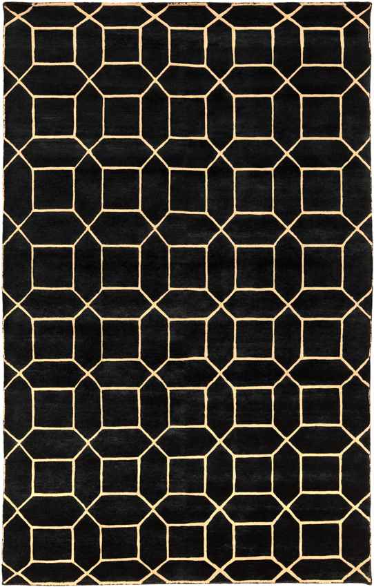 Hadleigh Modern Black/Gold Area Rug