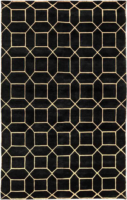 Hadleigh Modern Black/Gold Area Rug